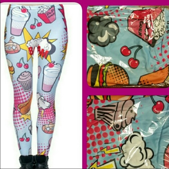 Retro Carton Funky Fun Leggings - Picture 11 of 14